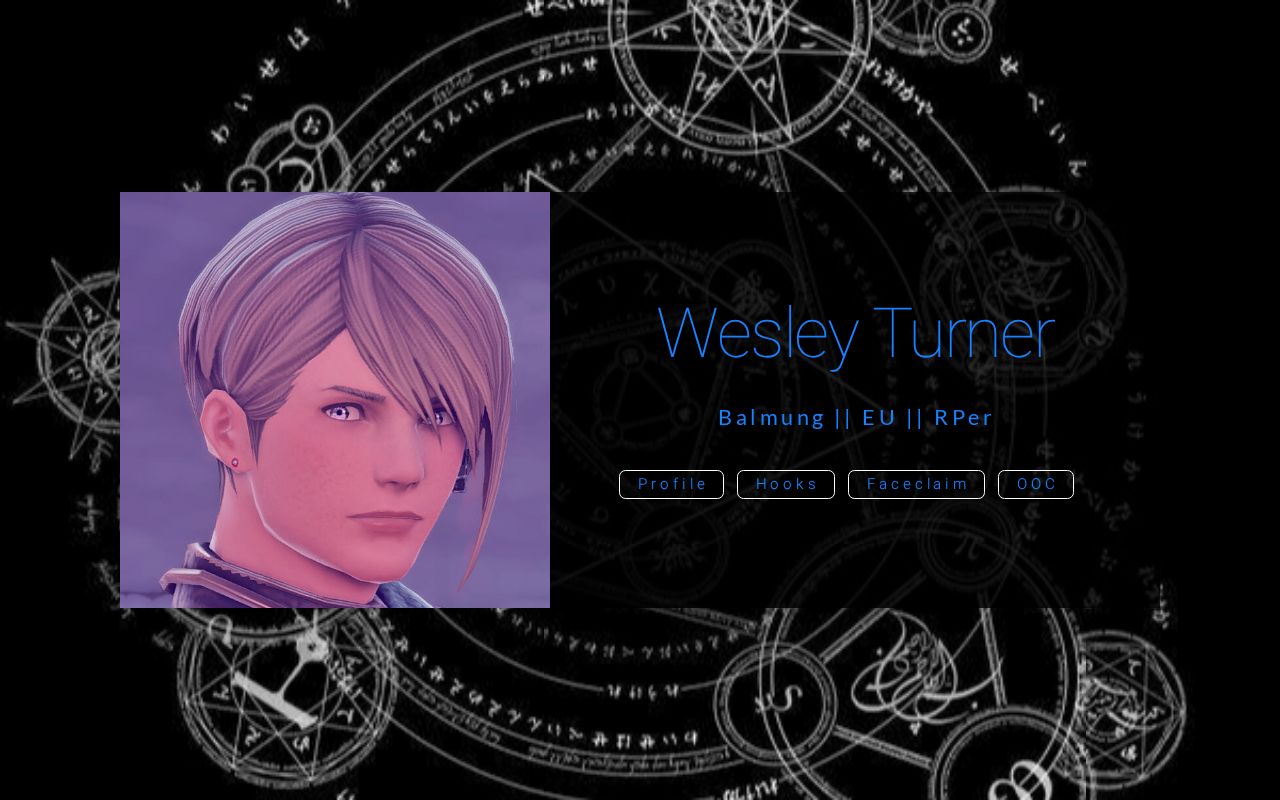 Carrd profile picture for @wesley